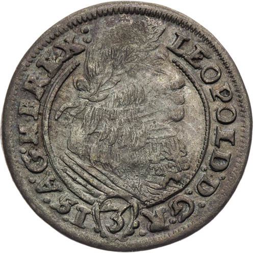 3 Krejcar 1661 - avers