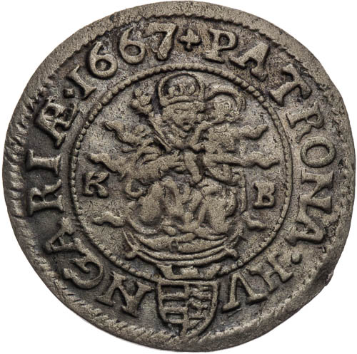 3 Krejcar 1667 - revers