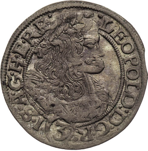 3 Krejcar 1669 - avers
