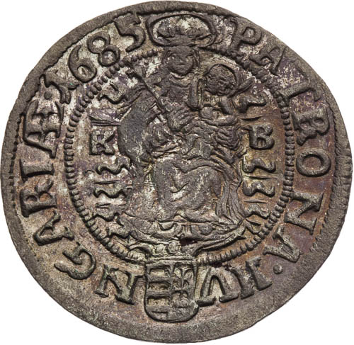 3 Krejcar 1685 - revers