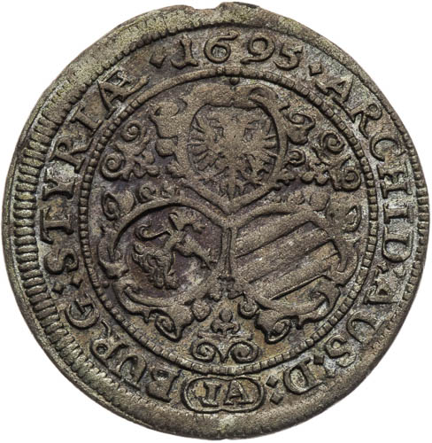 3 Krejcar 1695 - revers