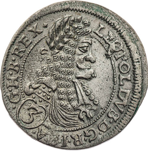 3 Krejcar 1697 - avers