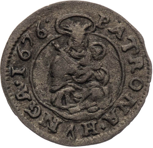 Denár 1676 - revers