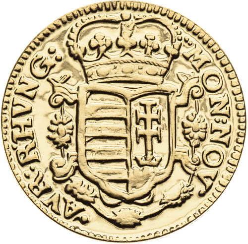 Replika dukátu 1704 - avers