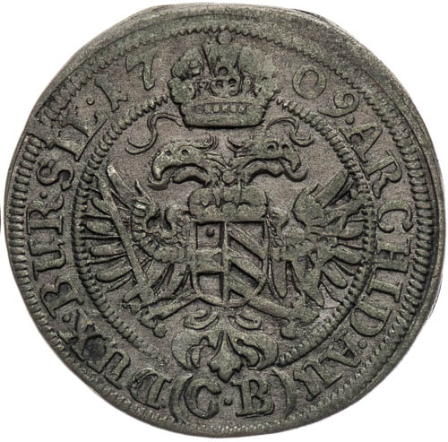 3 Krejcar 1709 - revers