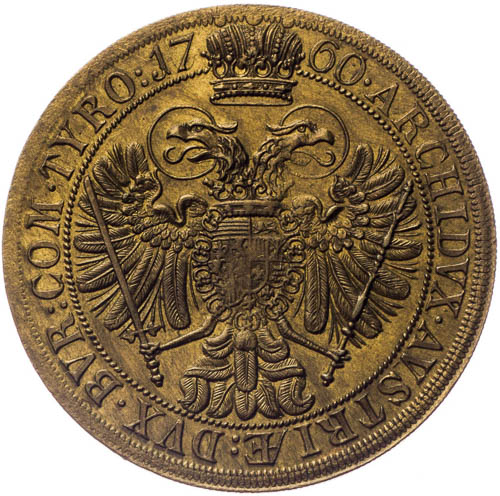Žeton Marie Terezie 1760 - revers