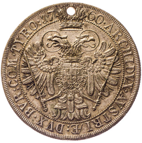Žeton Marie Terezie 1760 - revers