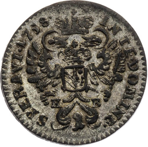 Krejcar 1758 - revers