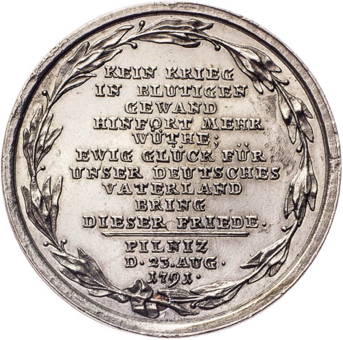Medaile 1791 - revers