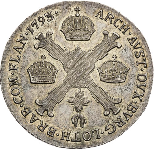 1/2 Tolar 1793 - revers