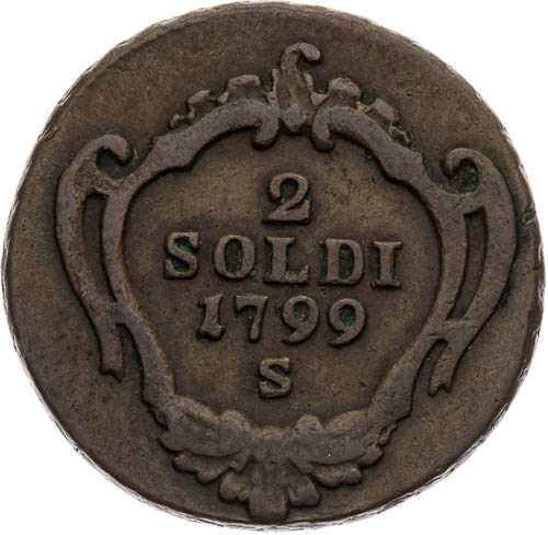 2 Soldi 1799 - revers