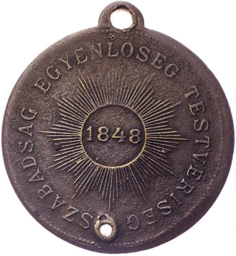 Medaile 1848 - revers