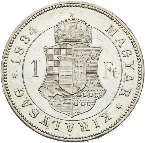 Zlatník 1884 - revers