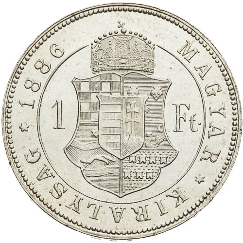 Zlatník 1886 - revers