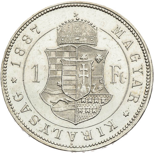 Zlatník 1887 - revers