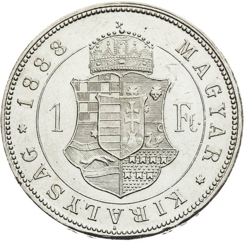 Zlatník 1888 - revers