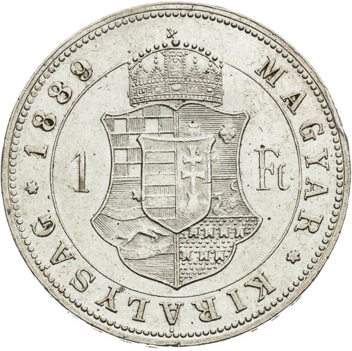 Zlatník 1889 - revers