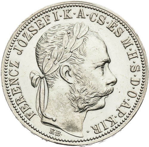 Zlatník 1890 - avers