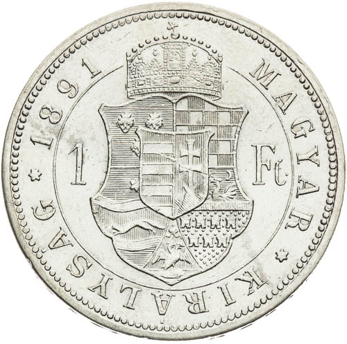 Zlatník 1891 - revers