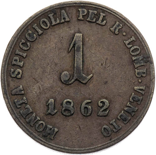 Soldo 1862 - revers