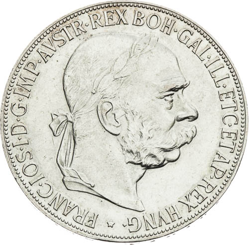 5 Korona 1900 - avers