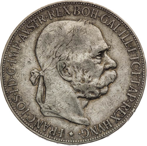 5 Korona 1907 - avers