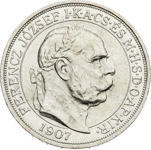 5 Korona 1907  - avers