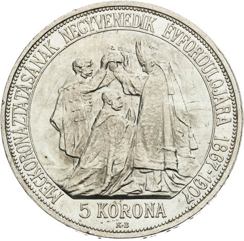 5 Korona 1907  - revers