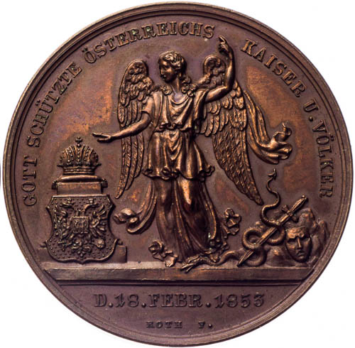 Medaile 1853 - revers