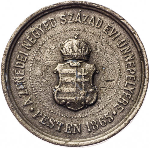 Medaile 1865 - revers