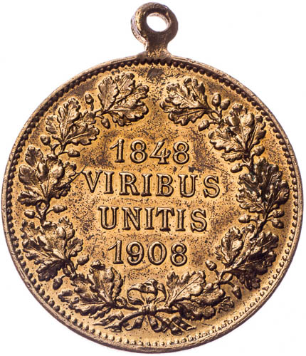 Medaile 1908 - revers