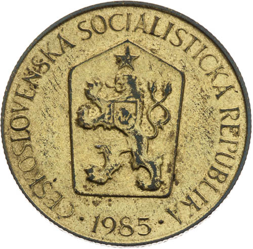 1 Kčs 1985 - dobové falzum - avers