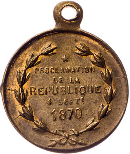 Medaile 1870 - revers