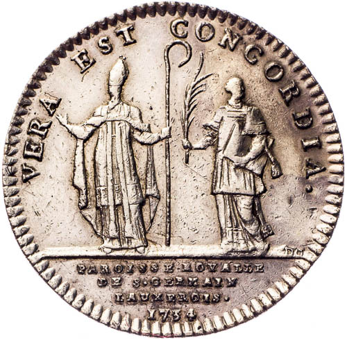 Žeton 1734 - revers
