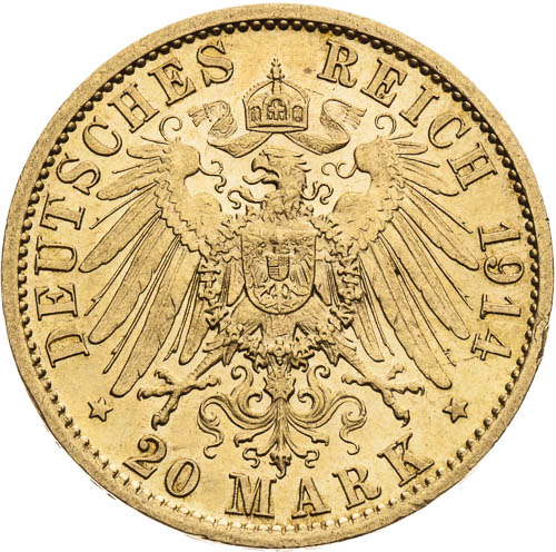 20 Mark 1914 - back