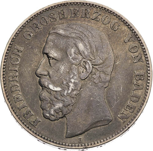 5 Mark 1876 - front