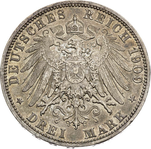 3 Mark 1909 - back
