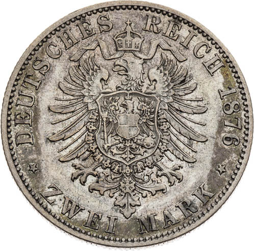 2 Marka 1876 - revers