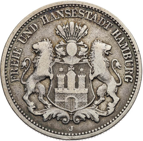 2 Marka 1876 - avers
