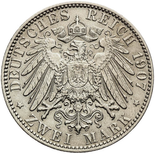 2 Marka 1907 - revers
