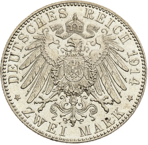 2 Marka 1914 - revers