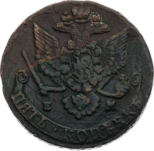 5 Kopějka 1780 - avers