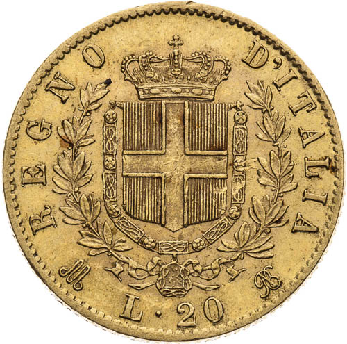 20 Lira 1873 - revers