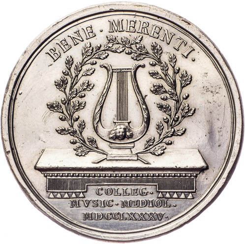 Medaile 1785 - revers