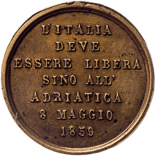 Žeton 1859 - revers
