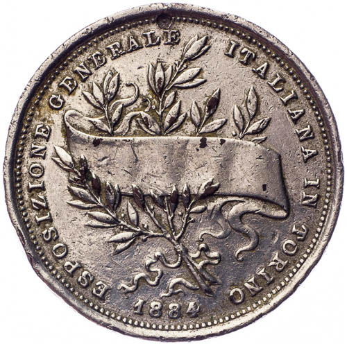 Medaile 1884 - revers