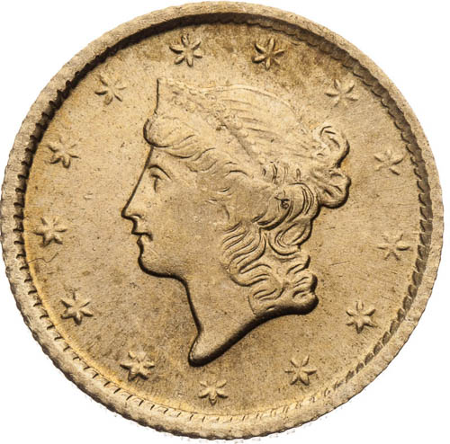 1 Dolar 1854 - avers