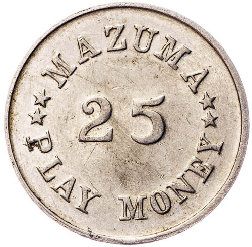 Hrací žeton 1885 - revers