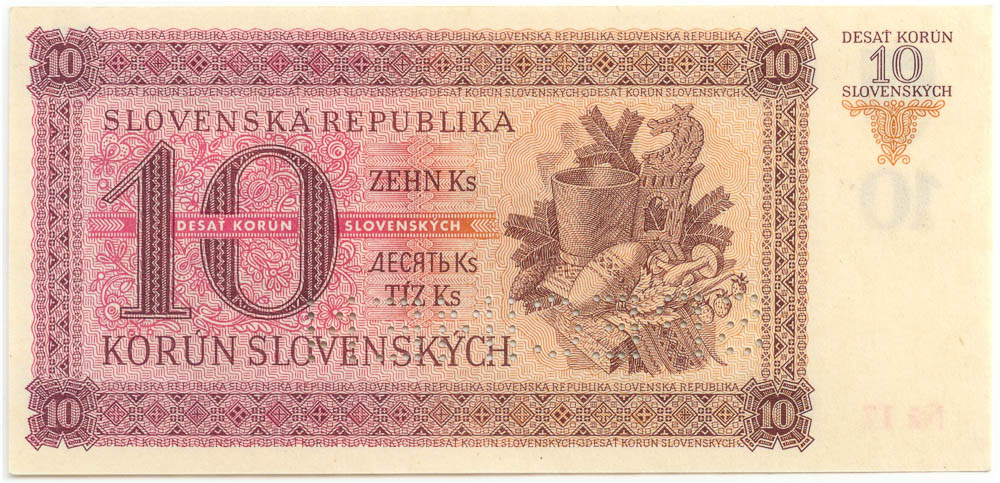 10 Ks 1943 (bankový vzor, anulát) - revers
