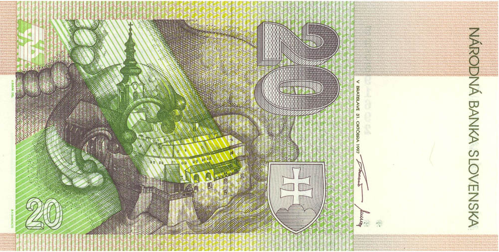 20 Sk 1997 (chybotlač) - revers